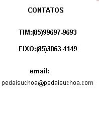 Nosso SAC está disponível 24 horas por dia e 7 dias por semana. Pelo email: audiuchoa@ig.com.br